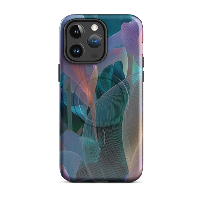 'Ethereal Blades' iPhone 14 Pro Max MagSafe tough phone case - protective glossy case NZ Australia