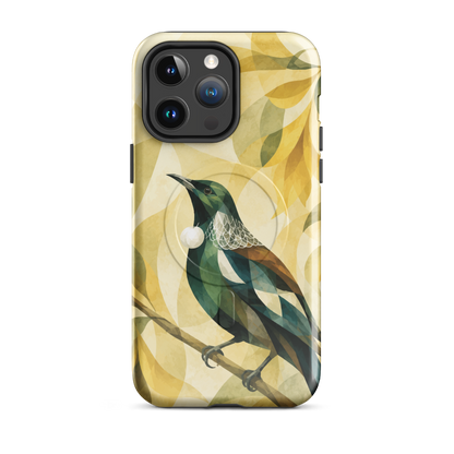 'Tui' iPhone 14 Pro Max MagSafe tough phone case - protective glossy case NZ Australia