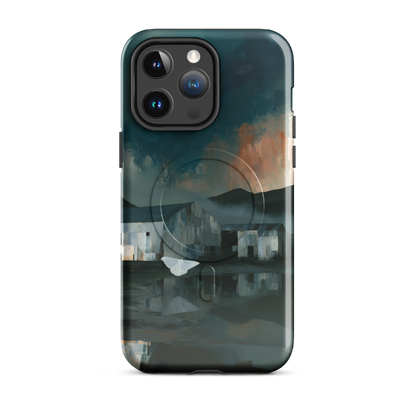 'Evening Flight' iPhone 14 Pro Max MagSafe phone case - protective glossy case NZ Australia