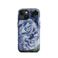'Blue Rose' iPhone 15 MagSafe tough phone case - protective glossy case NZ Australia
