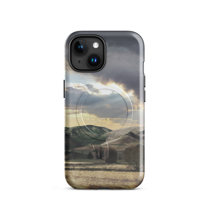 'Te Hauke' iPhone 15 MagSafe tough phone case - protective glossy case NZ Australia