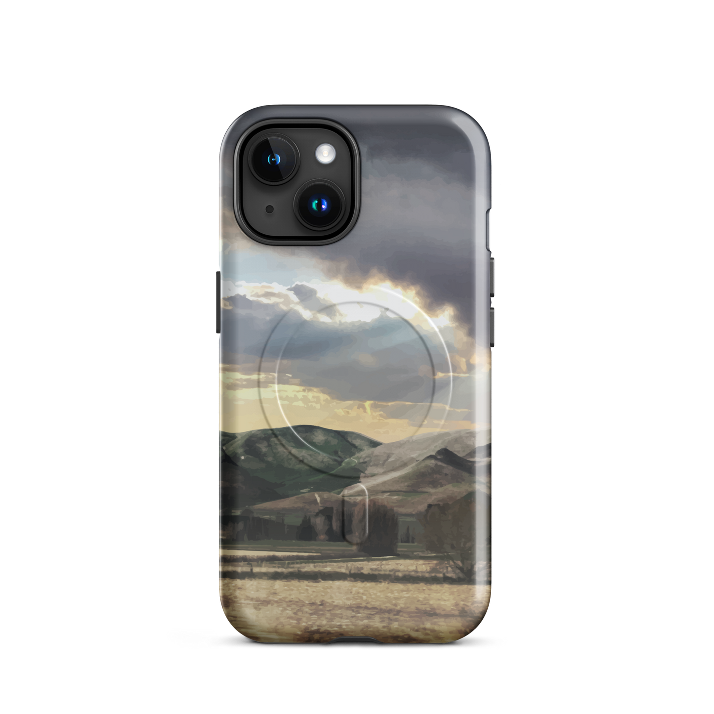 'Te Hauke' iPhone 15 MagSafe tough phone case - protective glossy case NZ Australia