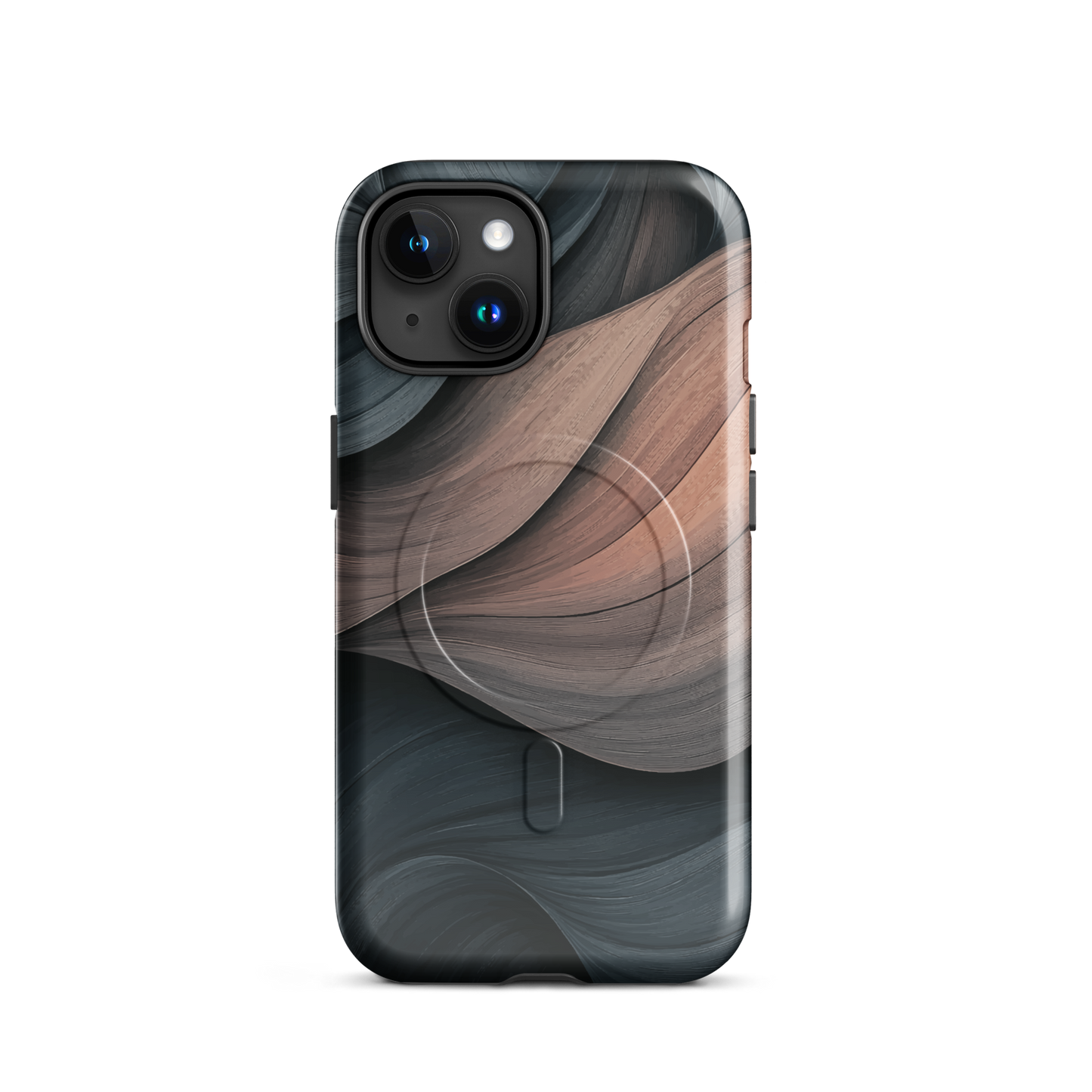 'Velvet Dusk' iPhone 15 MagSafe tough phone case - protective glossy case NZ Australia
