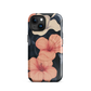 'Hibiscus Flower' iPhone 15 MagSafe tough phone case - protective glossy case NZ Australia