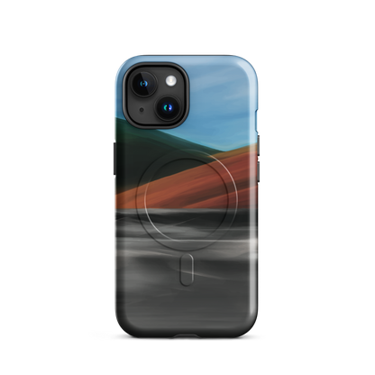 'Heat Wave' iPhone 15 MagSafe tough phone case - protective glossy case NZ Australia