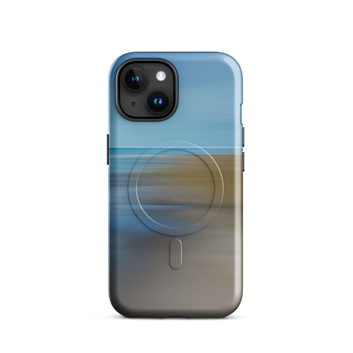 'Ocean Breeze' iPhone 15 MagSafe tough phone case - protective glossy case NZ Australia