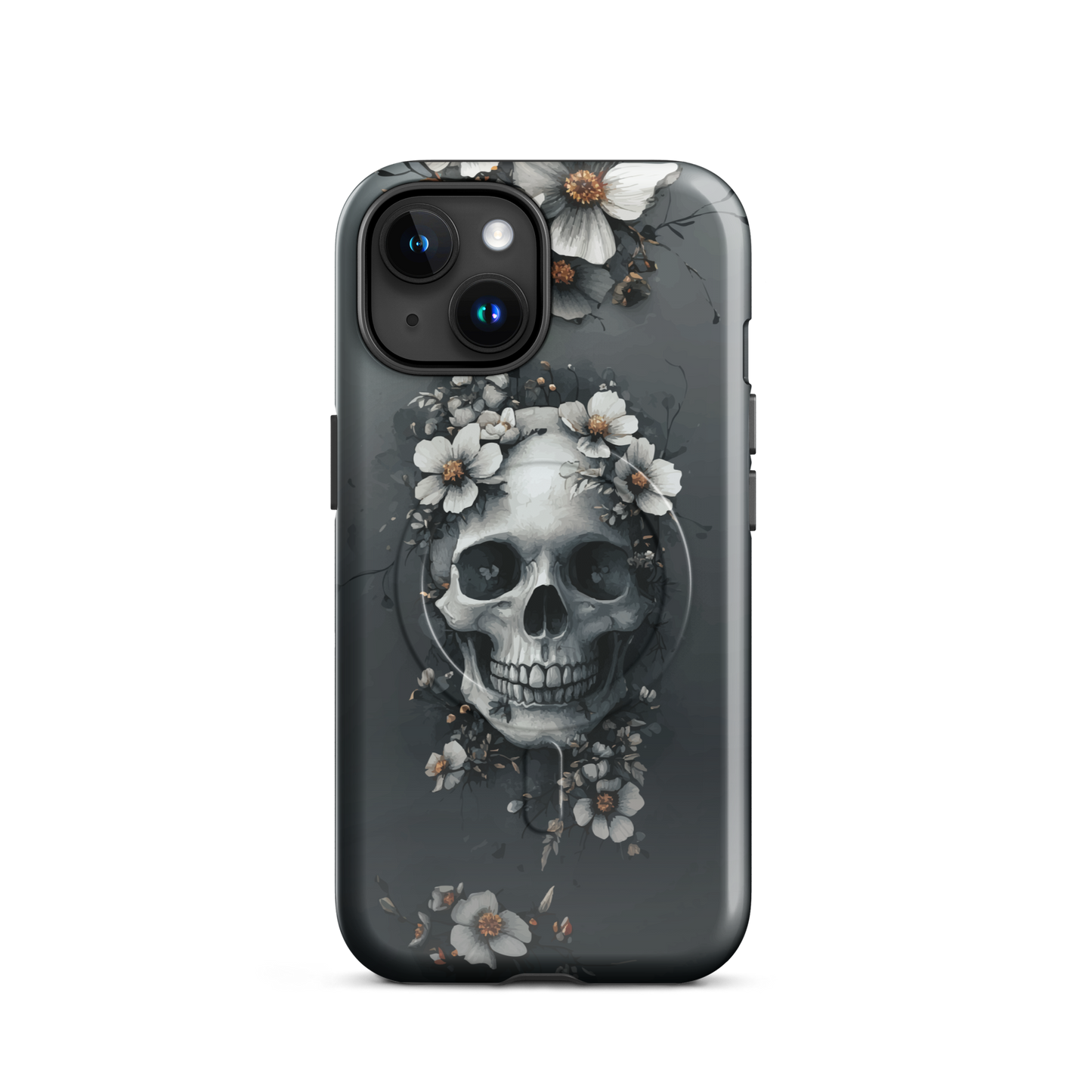 'Eternal Bloom' iPhone 15 MagSafe tough phone case - protective glossy case NZ Australia