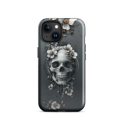 'Eternal Bloom' iPhone 15 MagSafe tough phone case - protective glossy case NZ Australia