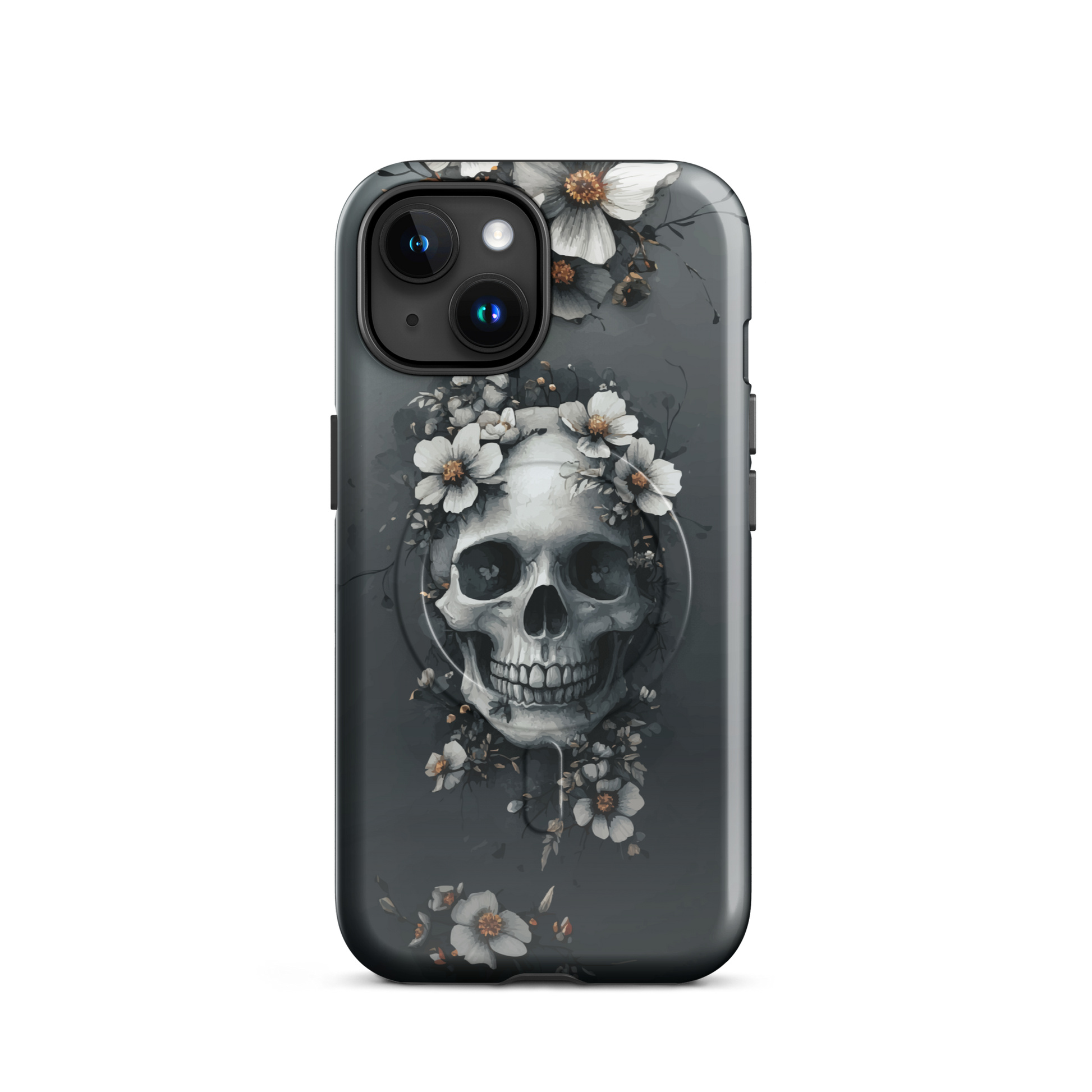 'Eternal Bloom' iPhone 15 MagSafe tough phone case - protective glossy case NZ Australia