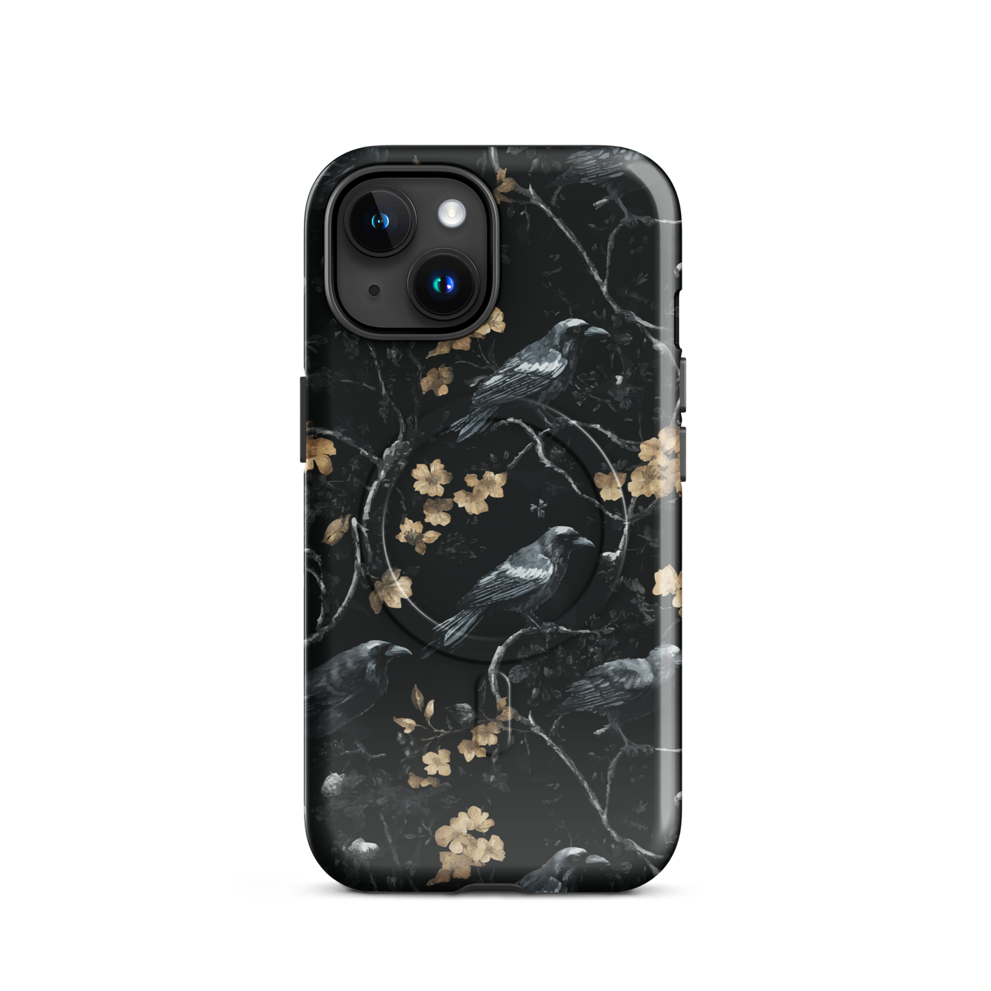 'Shadow' iPhone 15 MagSafe tough phone case - protective glossy case NZ Australia