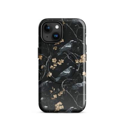 'Shadow' iPhone 15 MagSafe tough phone case - protective glossy case NZ Australia