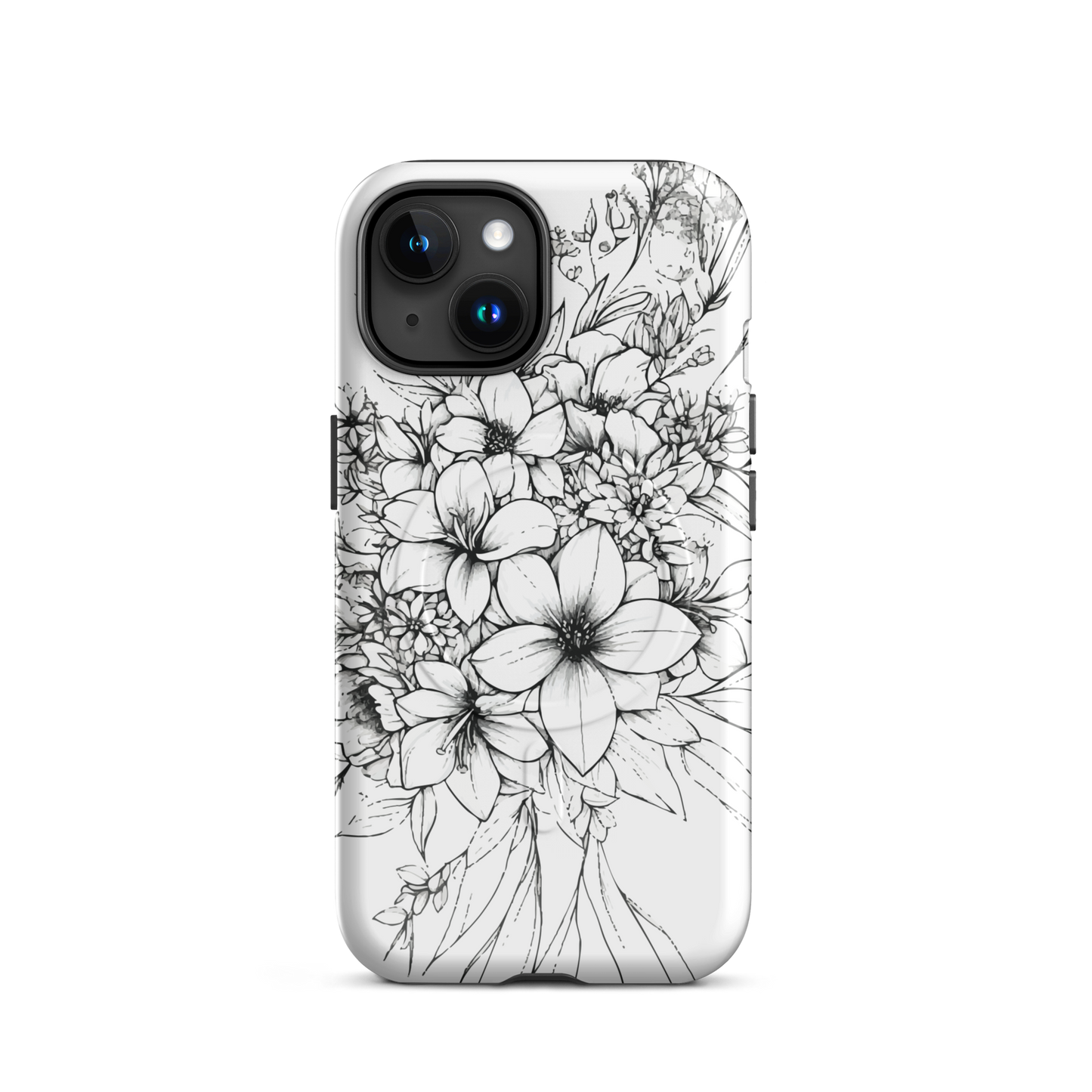 'Silhouette' iPhone 15 MagSafe tough phone case - protective glossy case NZ Australia