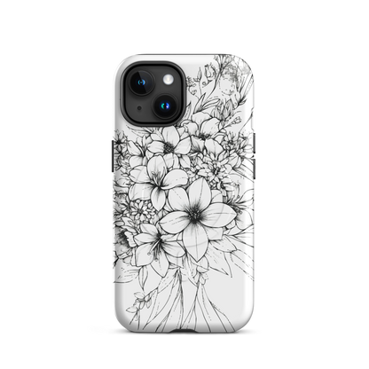'Silhouette' iPhone 15 MagSafe tough phone case - protective glossy case NZ Australia