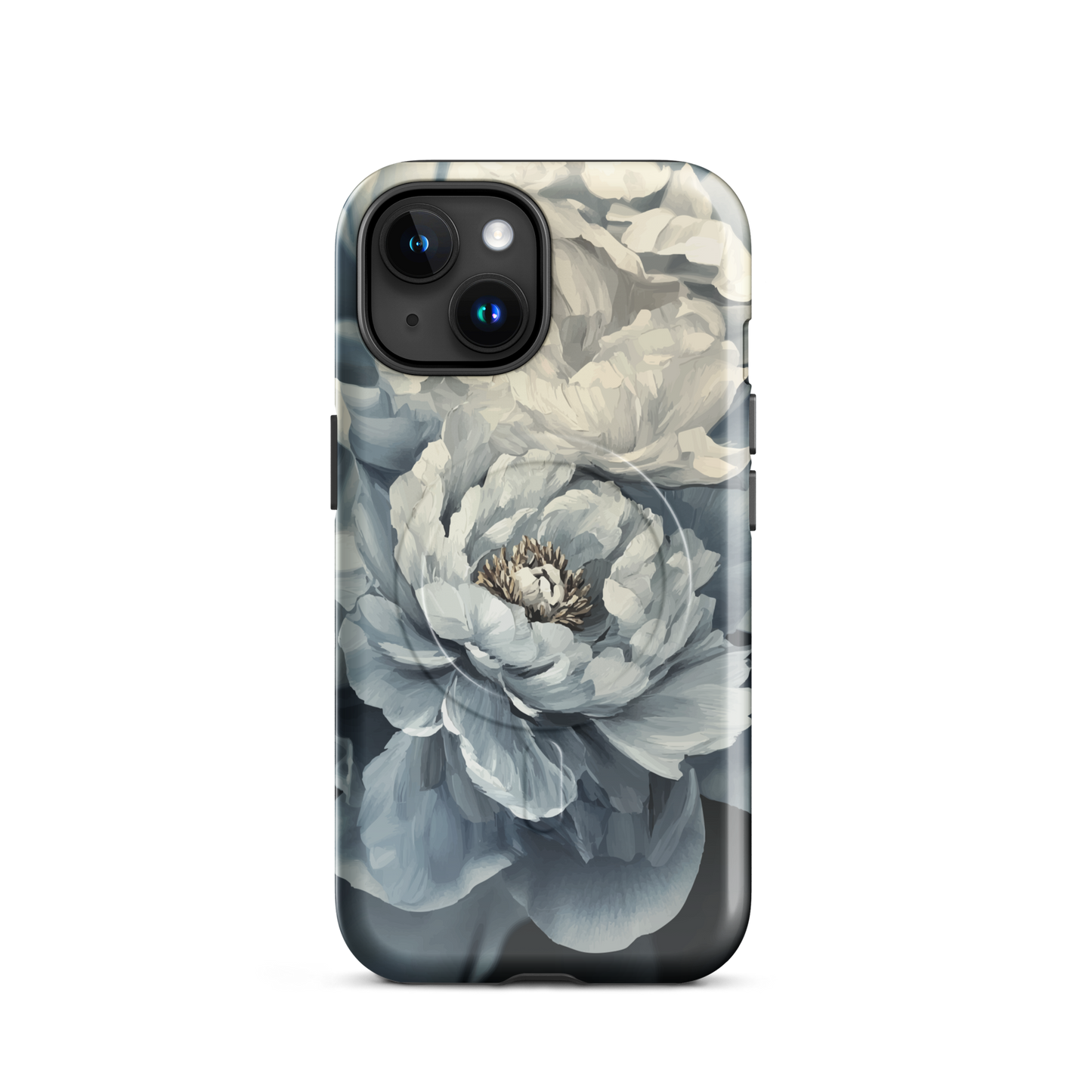 'Whisper' iPhone 15 MagSafe tough phone case - protective glossy case NZ Australia
