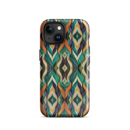 'Rhythm' iPhone 15 MagSafe tough phone case - protective glossy case NZ Australia
