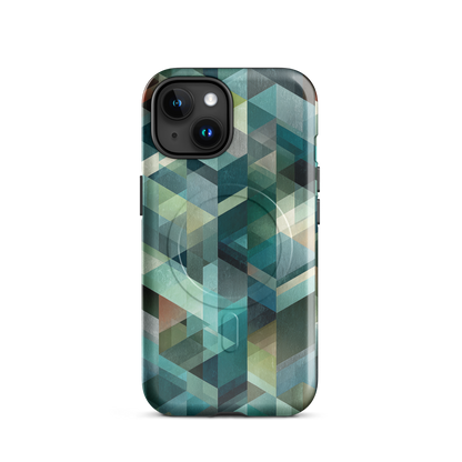 'Still Depths' iPhone 15 MagSafe tough phone case - protective glossy case NZ Australia