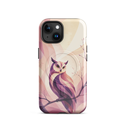 'Ruru' iPhone 15 MagSafe tough phone case - protective glossy case NZ Australia