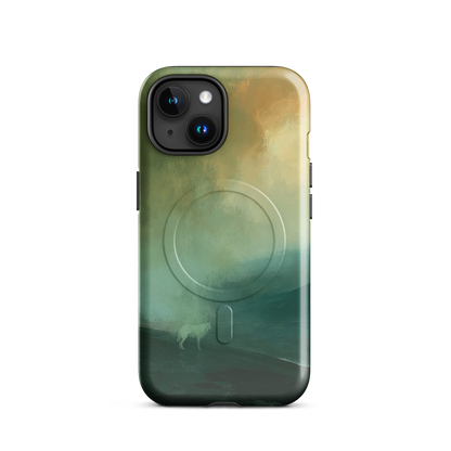'Acid Rain' iPhone 15 MagSafe phone case - protective glossy case NZ Australia