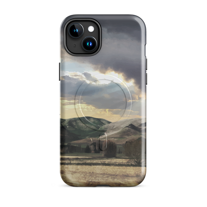 'Te Hauke' iPhone 15 Plus MagSafe tough phone case - protective glossy case NZ Australia
