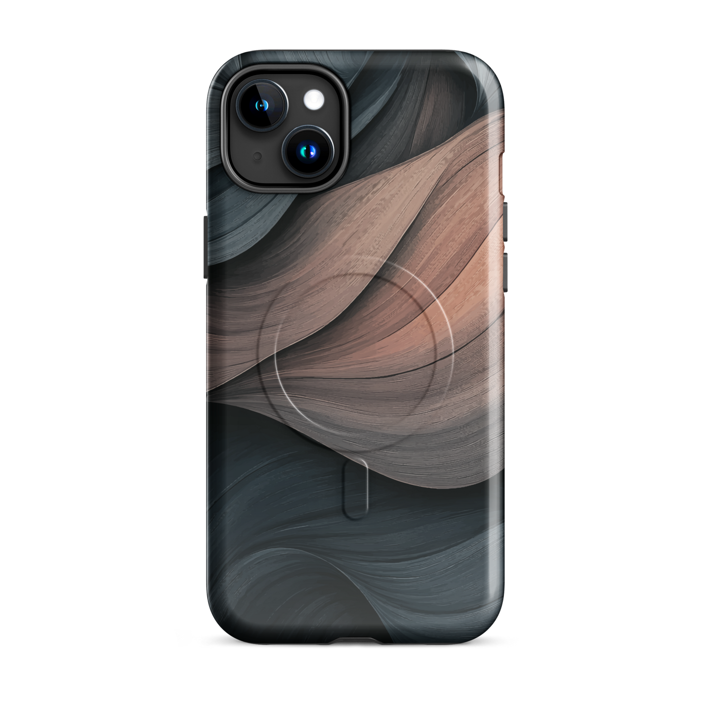 'Velvet Dusk' iPhone 15 Plus MagSafe tough phone case - protective glossy case NZ Australia