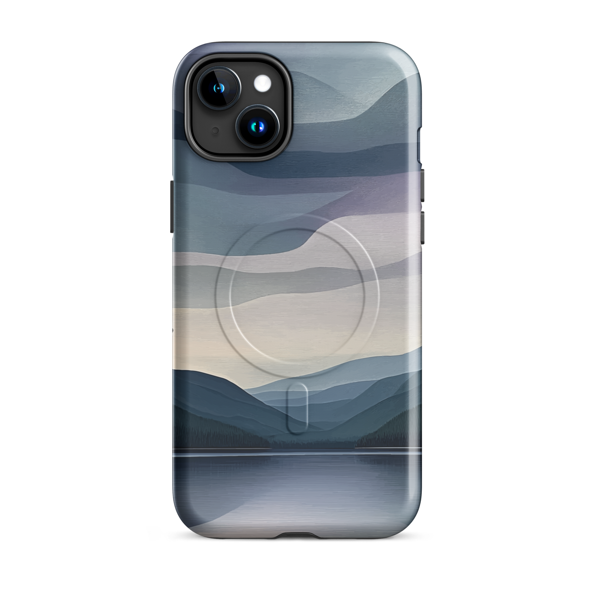 'Reflections' iPhone 15 Plus MagSafe tough phone case - protective glossy case NZ Australia