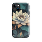 'Water Lily' iPhone 15 Plus MagSafe tough phone case - protective glossy case NZ Australia