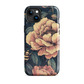 'Vintage Pink Roses' iPhone 15 Plus MagSafe tough phone case - protective glossy case NZ Australia
