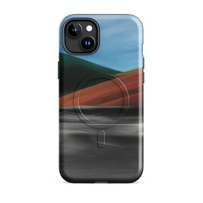 'Heat Wave' iPhone 15 Plus MagSafe tough phone case - protective glossy case NZ Australia