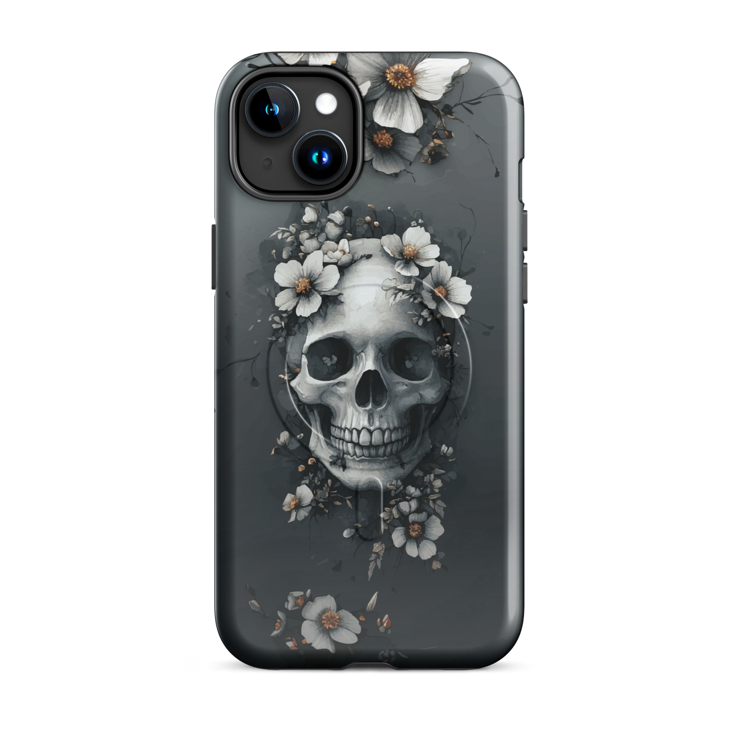 'Eternal Bloom' iPhone 15 Plus MagSafe tough phone case - protective glossy case NZ Australia