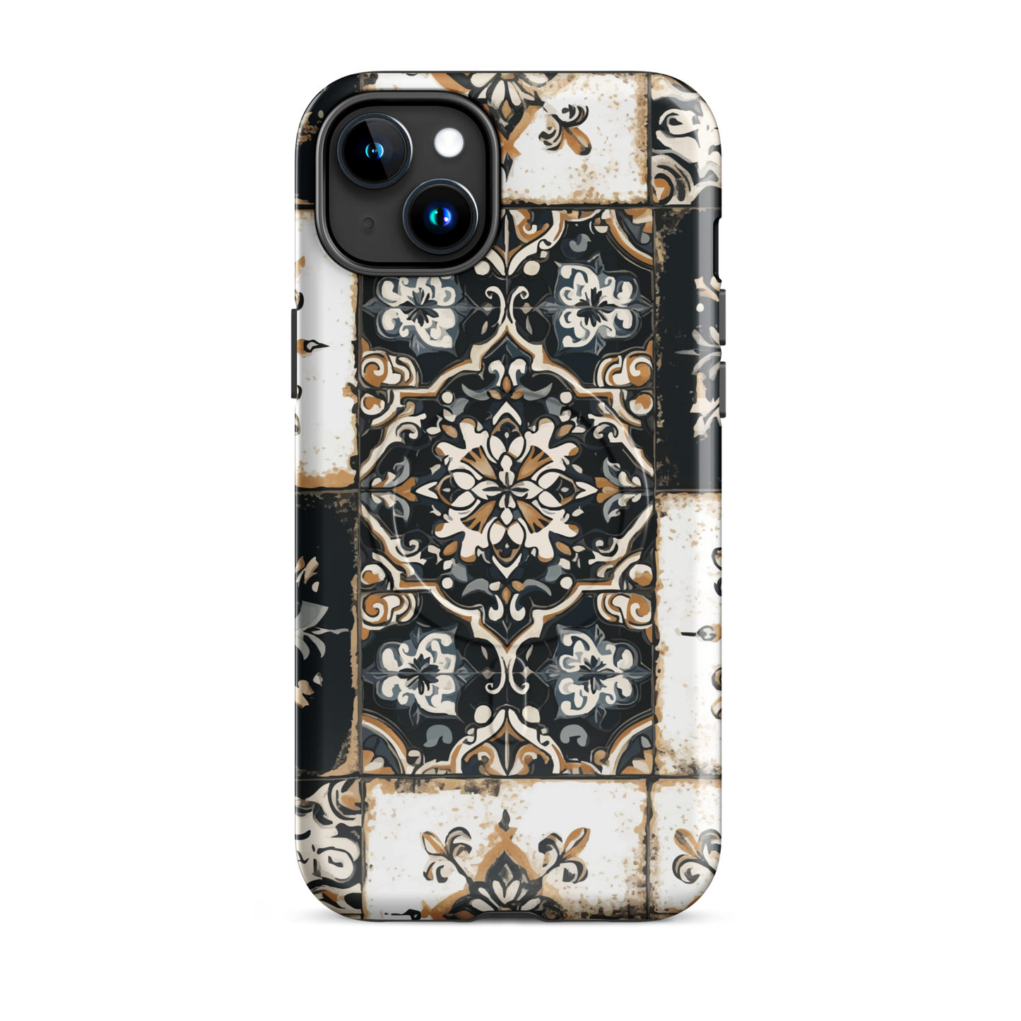 'Morocco' iPhone 15 Plus MagSafe tough phone case - protective glossy case NZ Australia