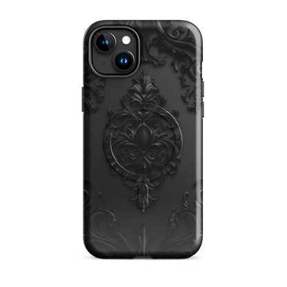 'Obsidian' iPhone 15 Plus MagSafe tough phone case - protective glossy case NZ Australia