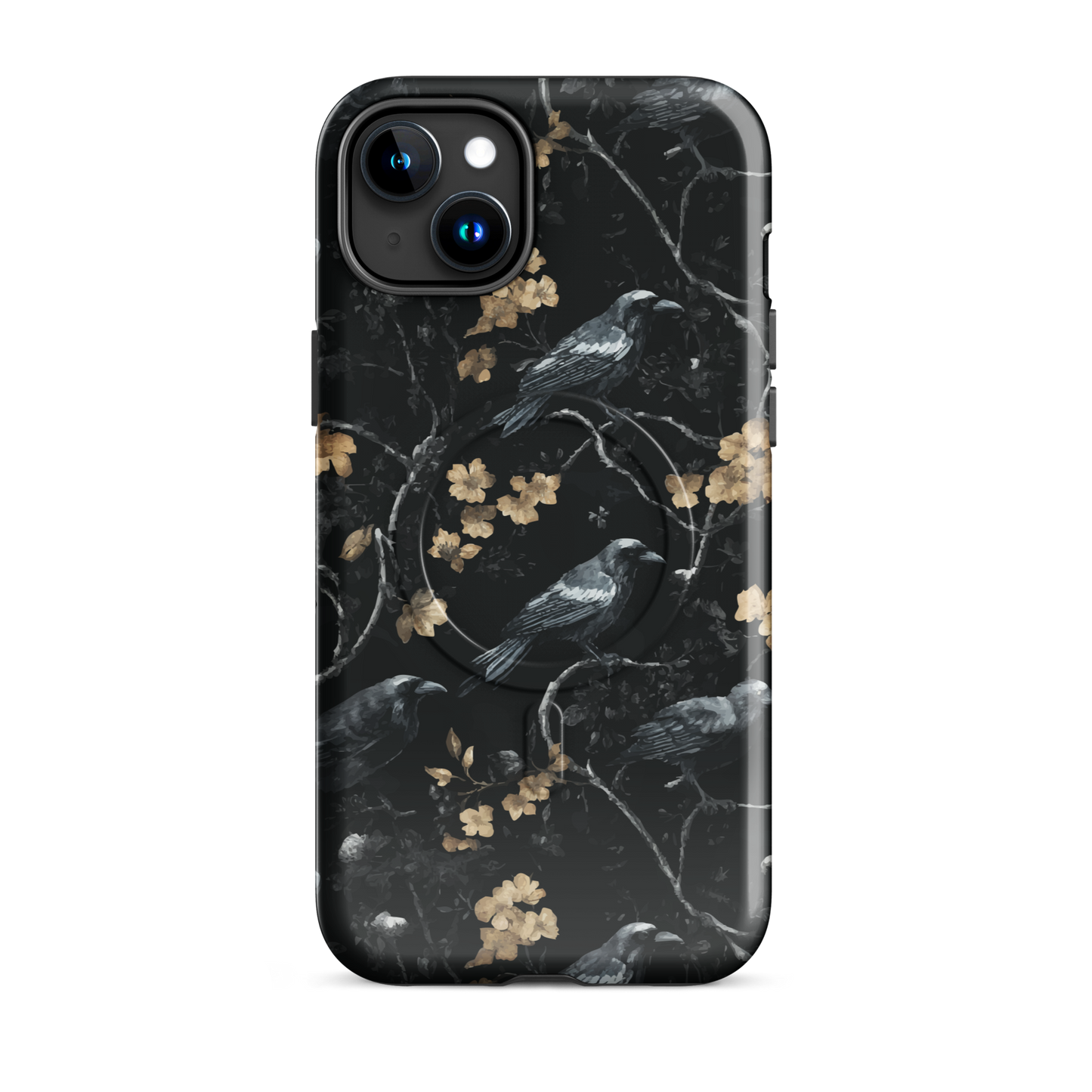 'Shadow' iPhone 15 Plus MagSafe tough phone case - protective glossy case NZ Australia