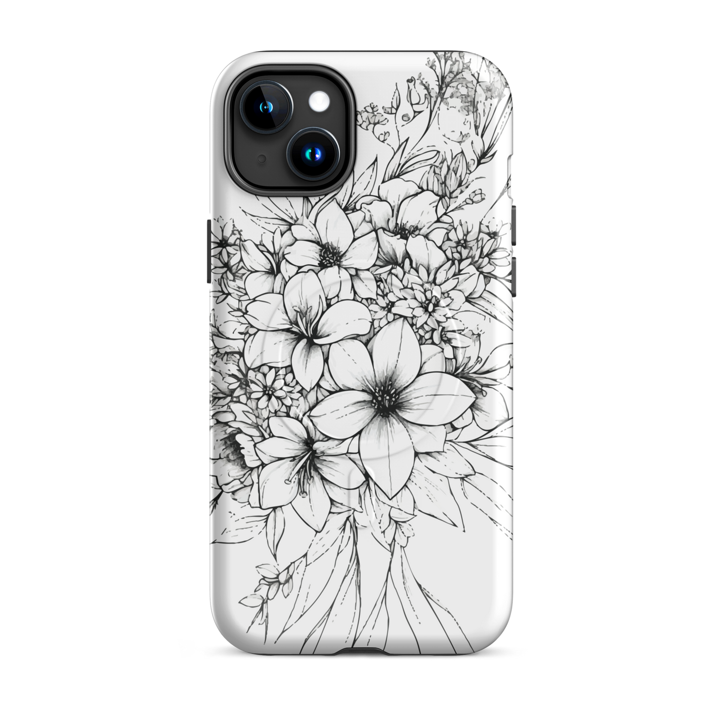 'Silhouette' iPhone 15 Plus MagSafe tough phone case - protective glossy case NZ Australia