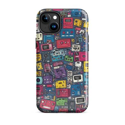 'Arcade' iPhone 15 Plus MagSafe tough phone case - protective glossy case NZ Australia