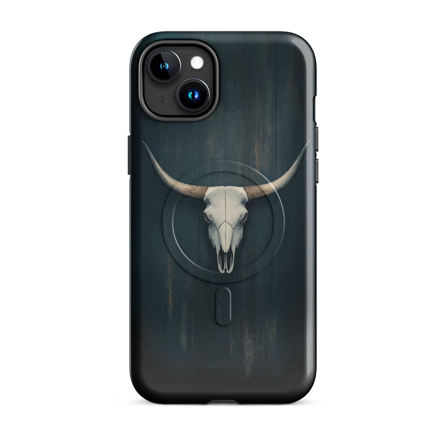 'Longhorn' iPhone 15 Plus MagSafe tough phone case - protective glossy case NZ Australia