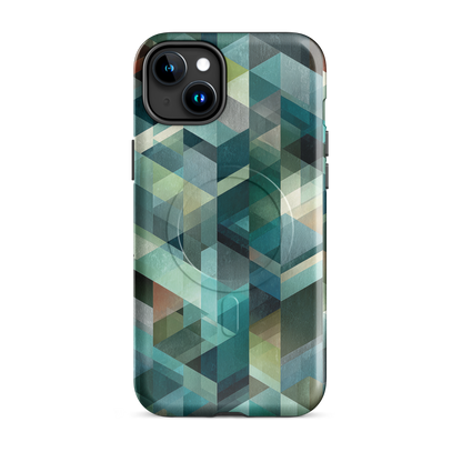 'Still Depths' iPhone 15 Plus MagSafe tough phone case - protective glossy case NZ Australia