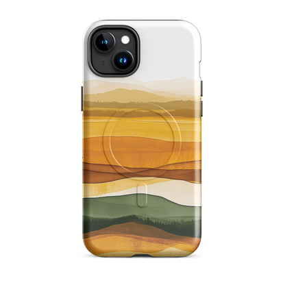 'Autumn' iPhone 15 Plus MagSafe tough phone case - protective glossy case NZ Australia