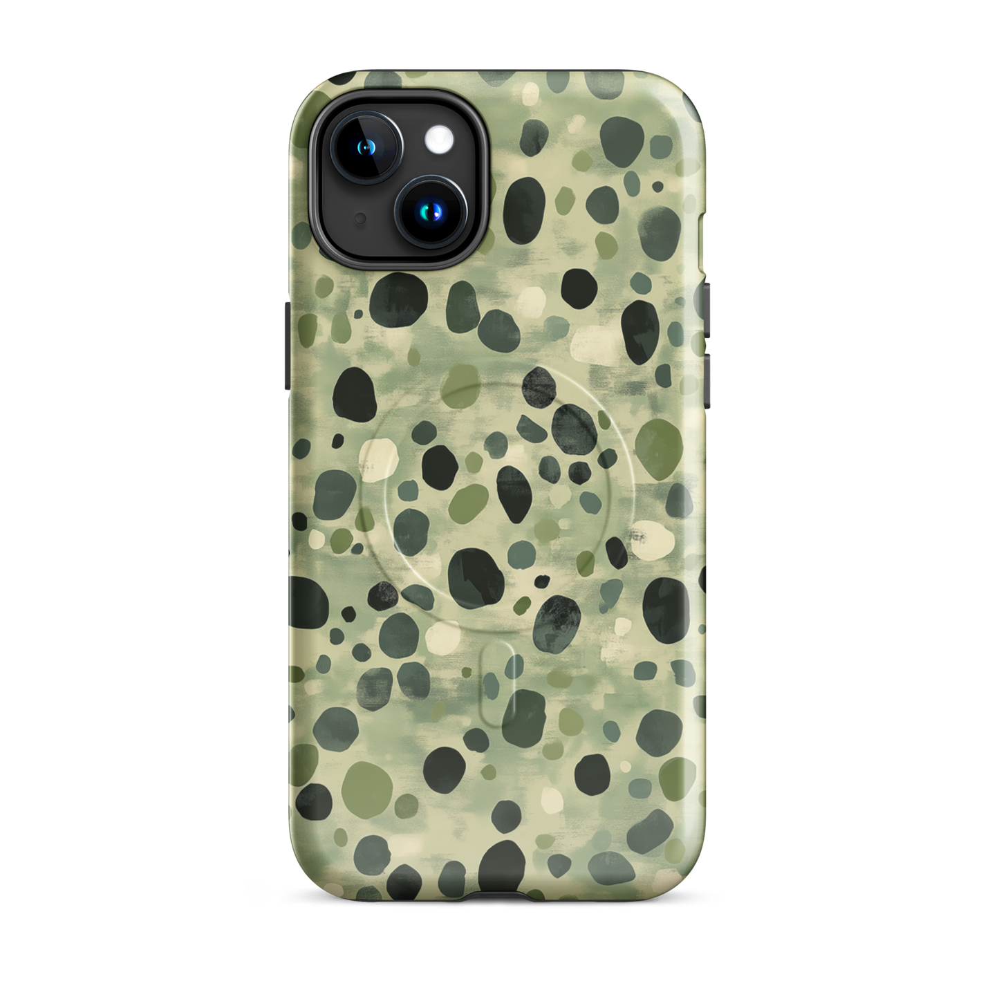'Stepping Stone' iPhone 15 Plus MagSafe tough phone case - protective glossy case NZ Australia