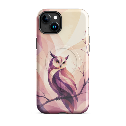 'Ruru' iPhone 15 Plus MagSafe tough phone case - protective glossy case NZ Australia
