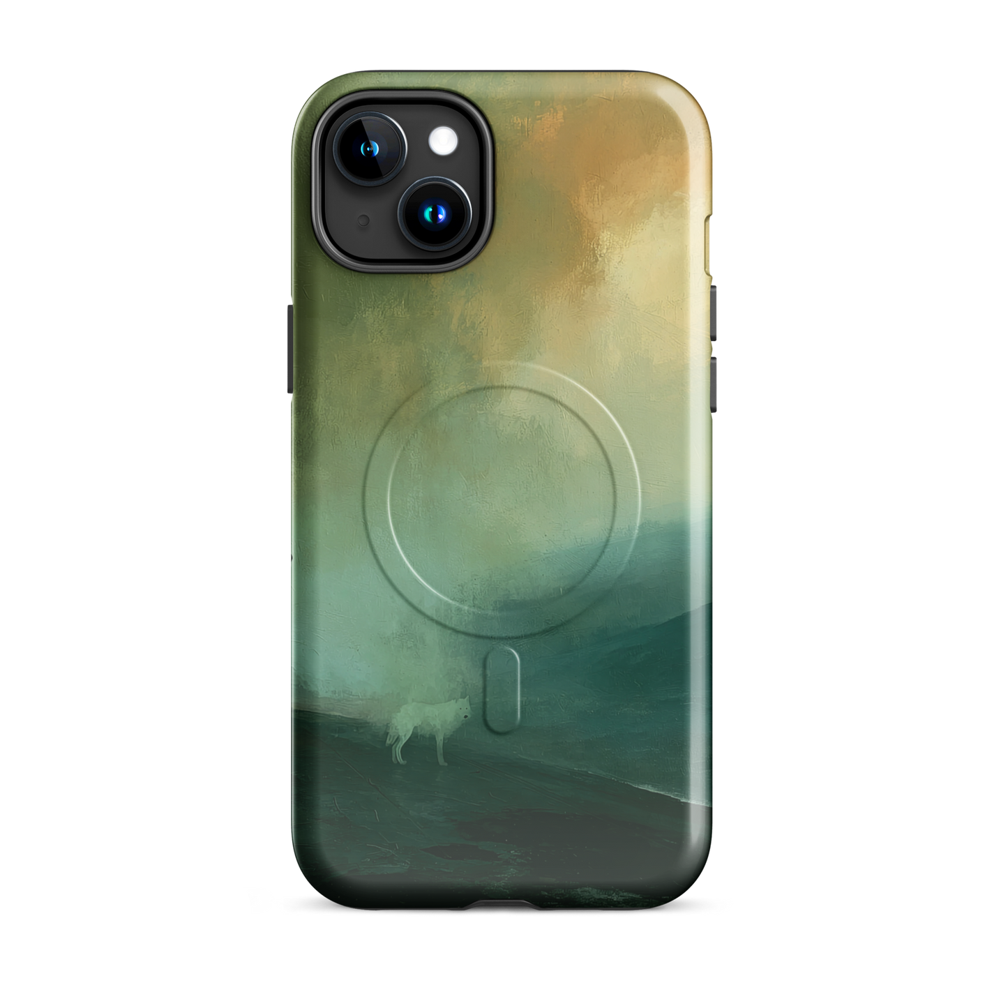 'Acid Rain' iPhone 15 Plus MagSafe phone case - protective glossy case NZ Australia