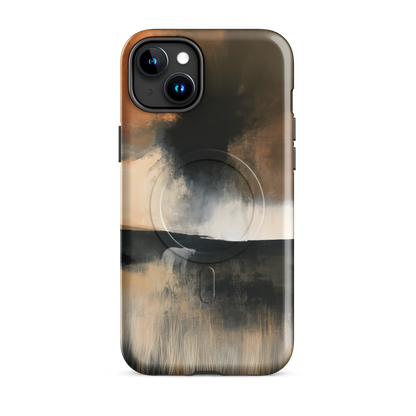 'Black Star' iPhone 15 Plus MagSafe phone case - protective glossy case NZ Australia