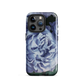 'Blue Rose' iPhone 15 Pro MagSafe tough phone case - protective glossy case NZ Australia