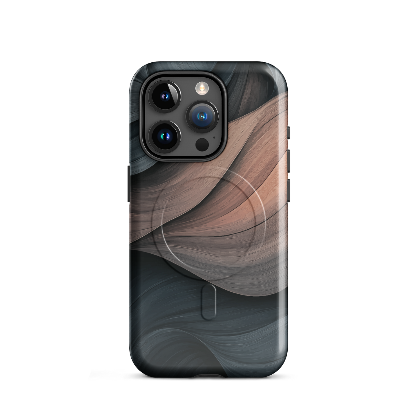 'Velvet Dusk' iPhone 15 Pro MagSafe tough phone case - protective glossy case NZ Australia