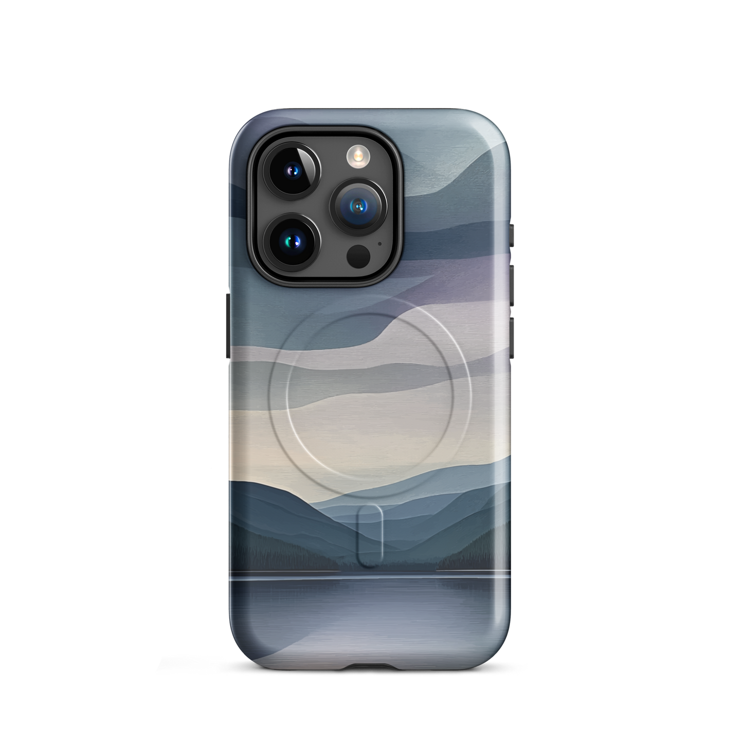 'Reflections' iPhone 15 Pro MagSafe tough phone case - protective glossy case NZ Australia