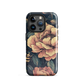 'Vintage Pink Roses' iPhone 15 Pro MagSafe tough phone case - protective glossy case NZ Australia