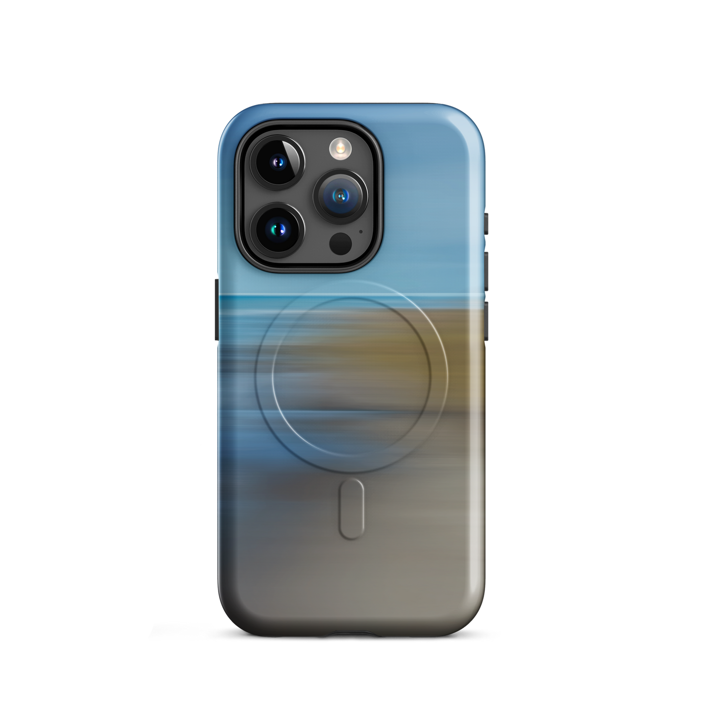 'Ocean Breeze' iPhone 15 Pro MagSafe tough phone case - protective glossy case NZ Australia