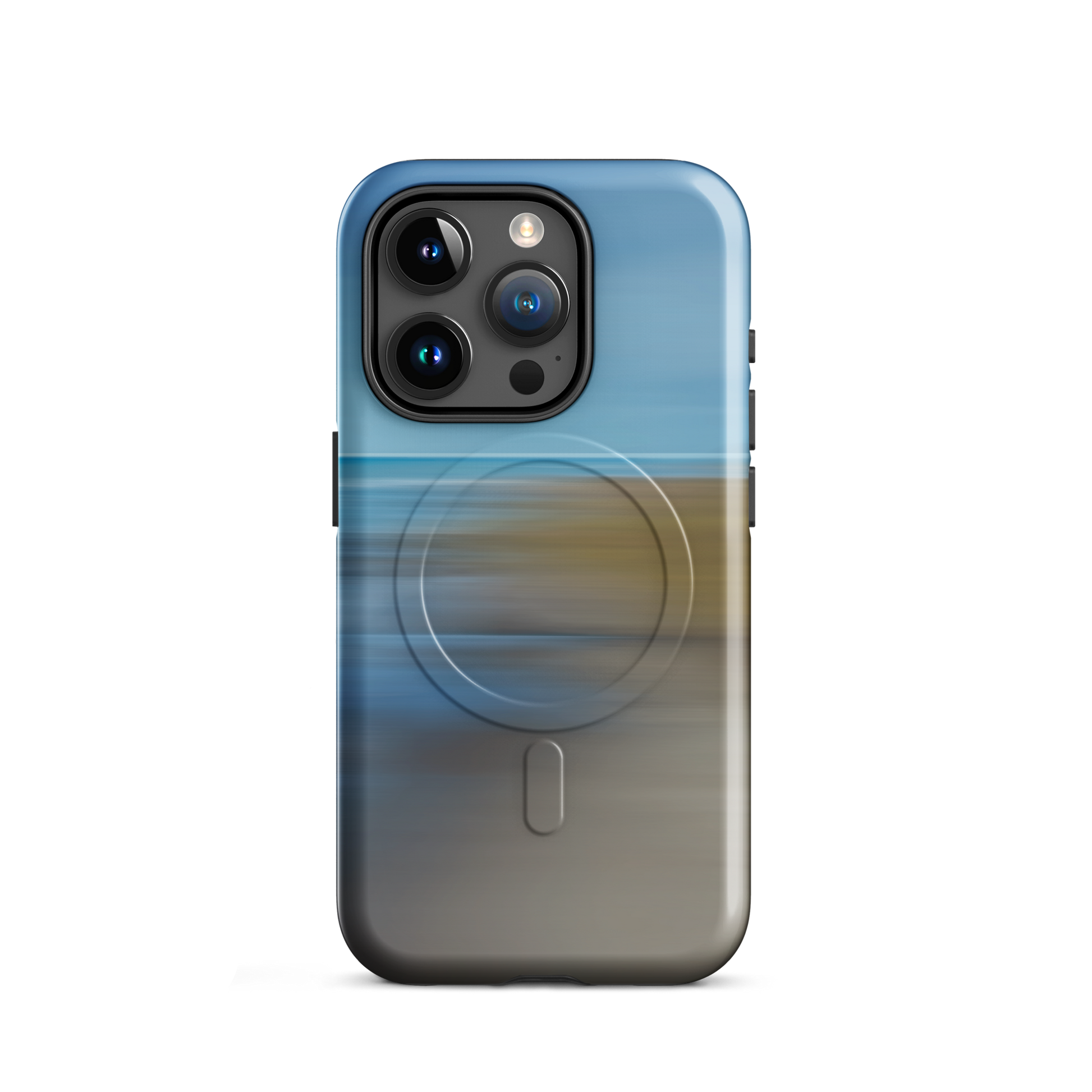 'Ocean Breeze' iPhone 15 Pro MagSafe tough phone case - protective glossy case NZ Australia