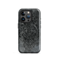 'Damask' iPhone 15 Pro MagSafe tough phone case - protective glossy case NZ Australia