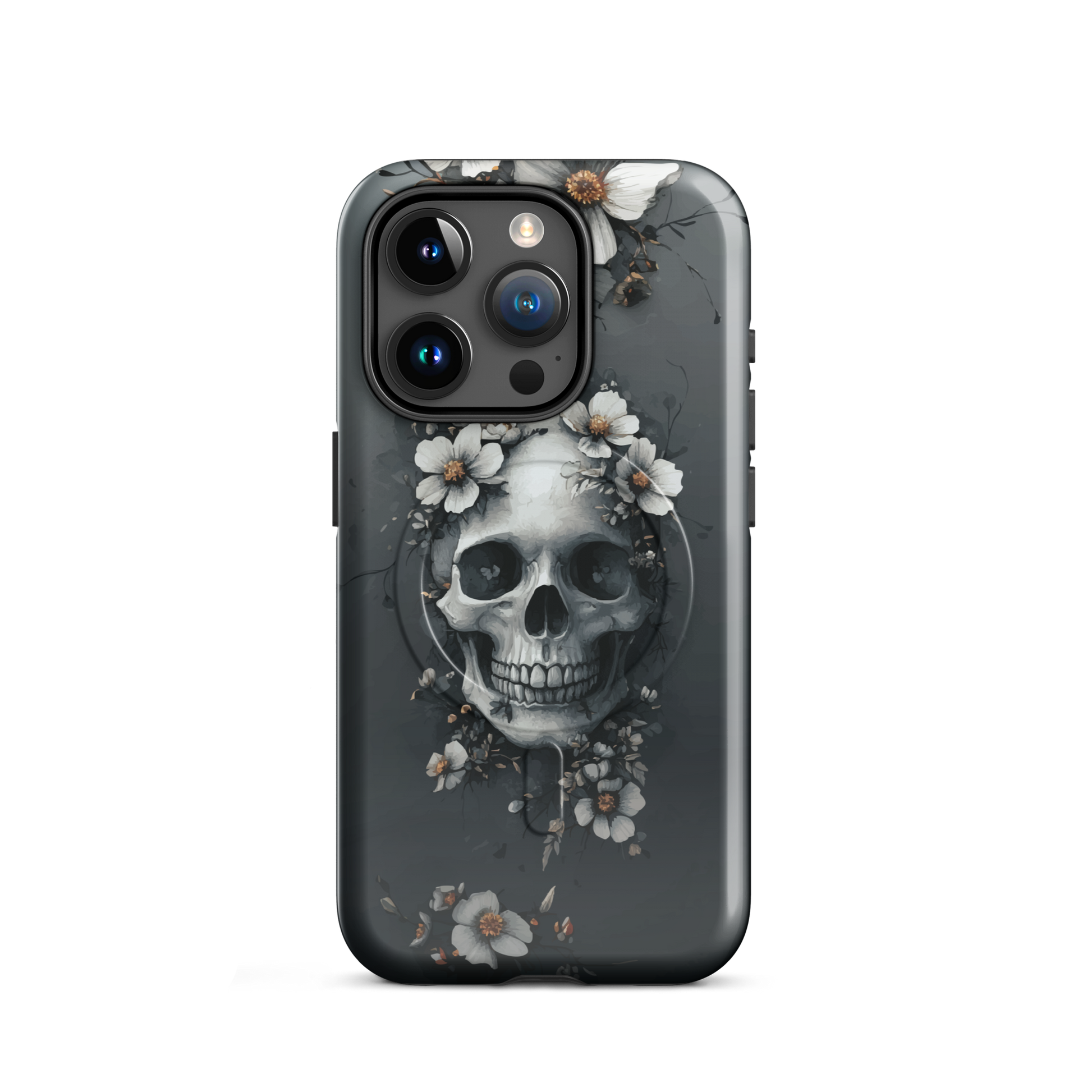 'Eternal Bloom' iPhone 15 Pro MagSafe tough phone case - protective glossy case NZ Australia