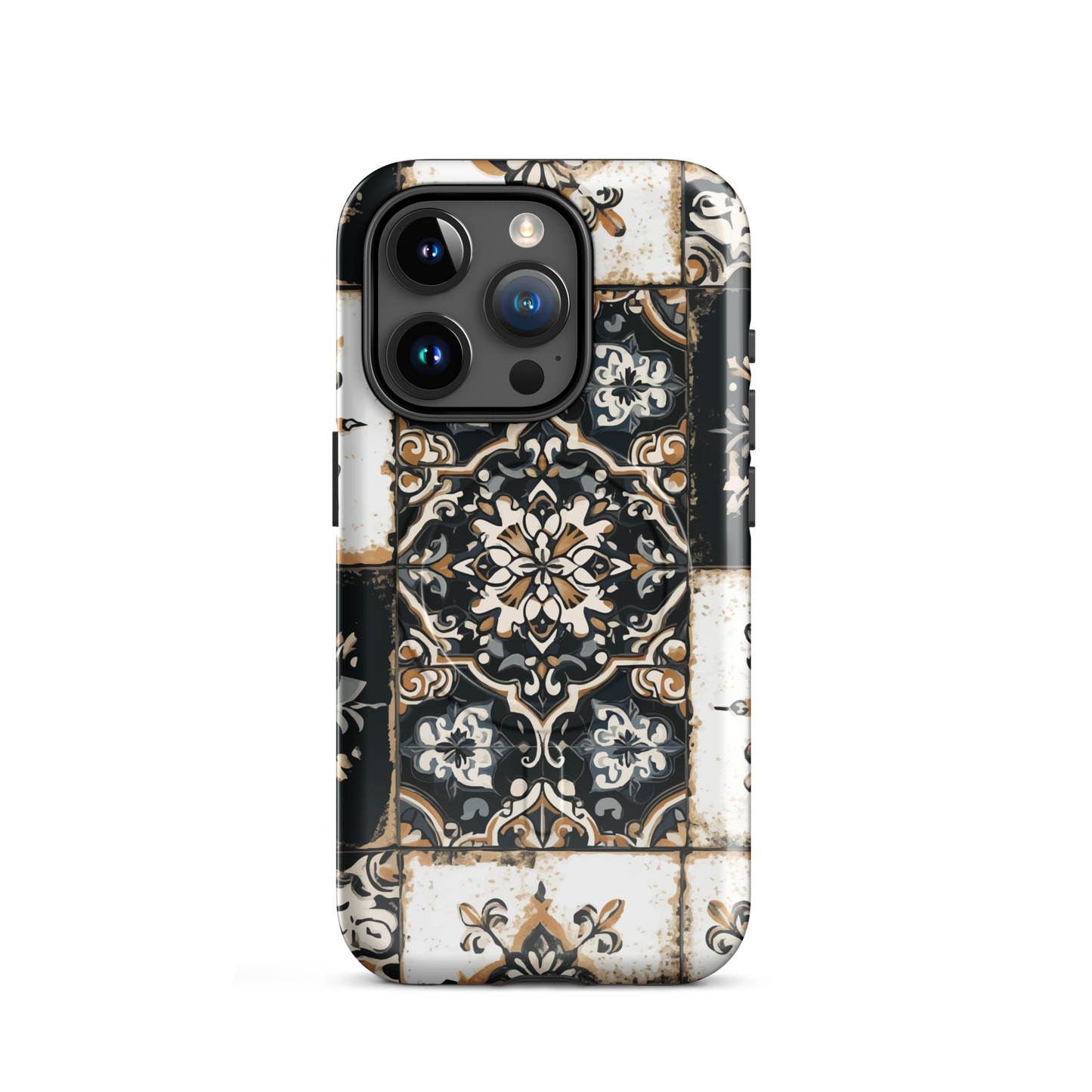 'Morocco' iPhone 15 Pro MagSafe tough phone case - protective glossy case NZ Australia